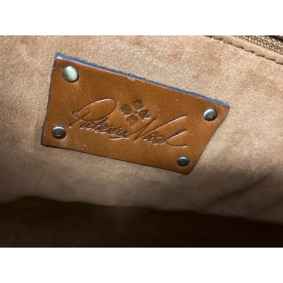 PATRICIA NASH LARGE CANVAS, LEATHER MAP PRINT SHOULDER BAG - Picture 14 of 16